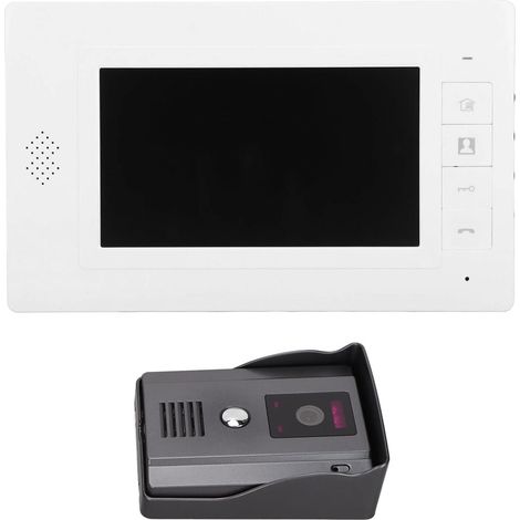 Videocitofono HD con 25 suonerie. Squisito videocitofono da 7 pollici per la casa (spina UK). (1/5)