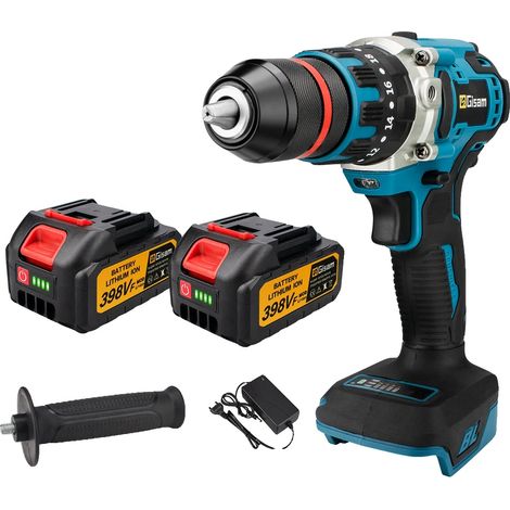 Perceuse sans fil, moteur sans balais, couple de 480 N.M, 2 Batterie (1/2)