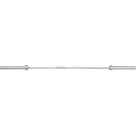 Barra recta olímpica de 220 cm y 675 kg, sin collares.