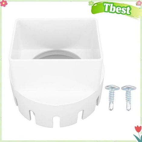 HURRISE Adaptateur de des inconvénients de la pluie Adaptateur de descendante de la pluie de pluie 3x4 pouces piscine Blanche (1/5)