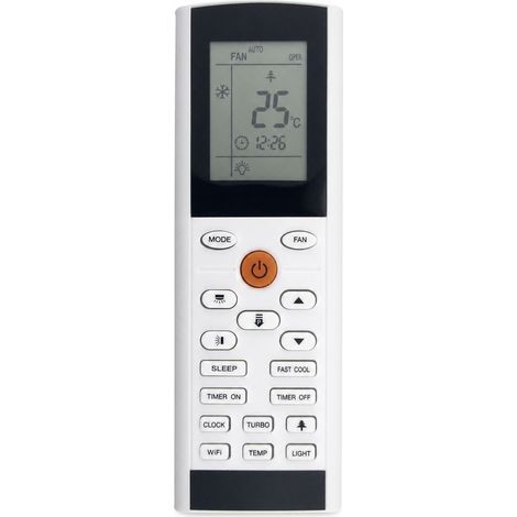 Télécommande de Climatiseur Compatible avec Gree YAC1FB16, Sans Configuration (1/5)