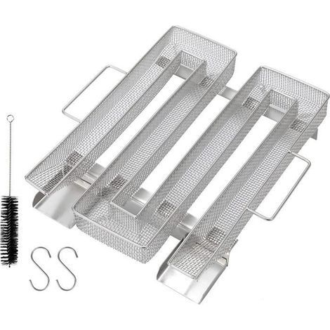 Stainless steel cold smoke generator for cold smokers, food smokers, meat smokers.