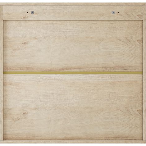 Hängender Badschrank mit 2 Türen ohne Griffe in Eiche-Optik MODENUIT (1/5)