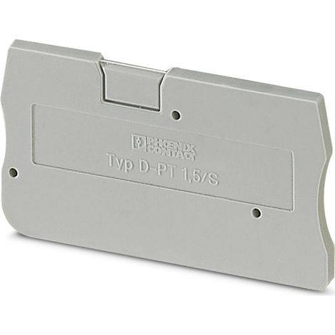 Couvercle Phoenix Contact, série D-PT 1.5/S pour Bloc de jonction ( Prix pour Paquet de 5 )