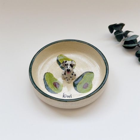New Ceramic Ring Tray with Ceramic Pet Ring Tray Jewelry Organizer (L-size)