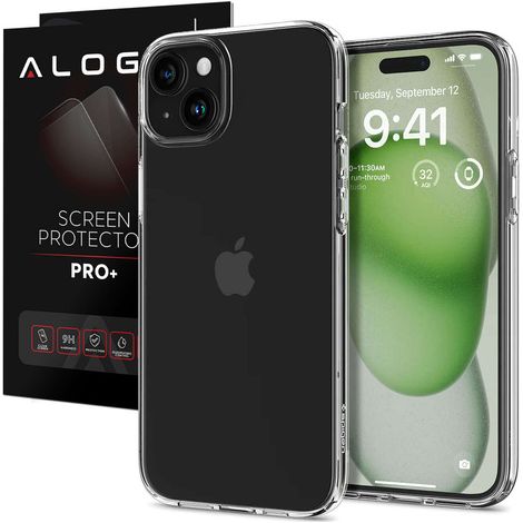 Funda Spigen Liquid Crystal para iPhone 15 Plus, transparente + cristal (1/5)