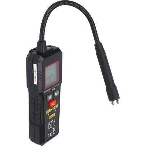 Testeur de liquide de frein avec sonde à col de cygne, détecteur de teneur en eau pour liquide de frein de voiture et moto, compatible DOT3, DOT4 et DOT5.1 (1/5)