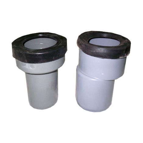 Manguito para desagüe de inodoro PVC - CREARPLAST