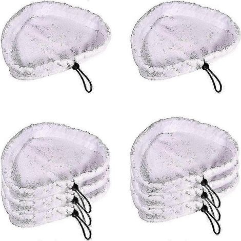 Balai vapeur AURA, 8 pièces, chiffons en microfibre, lingettes de nettoyage vapeur en microfibre, pièces de rechange pour balais lavables (1/5)