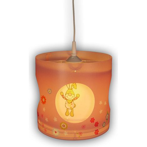 LED Kinderzimmer Deckenleuchte Lampenschirm drehend Motiv Bungee Bunny (1/5)