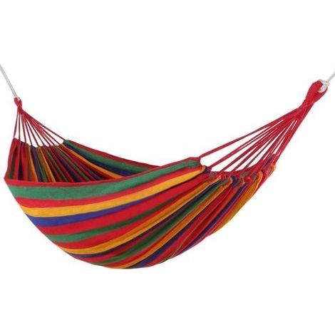 Hamac de camping 2 personnes 280x150cm - Rouge (1/4)