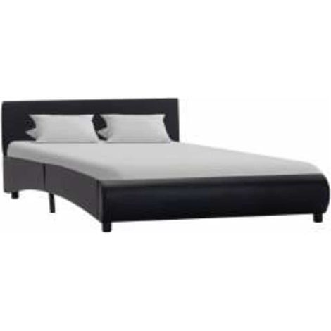 Maison Exclusive - Giroletto con LED Nero in Similpelle 140x200 cm (1/5)