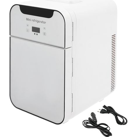 Mini réfrigérateur multifonction de 16 litres avec contrôle de la température et affichage LED numérique, minibar, refroidissement rapide dans le Chiller, petite glacière, pour appartement (1/5)