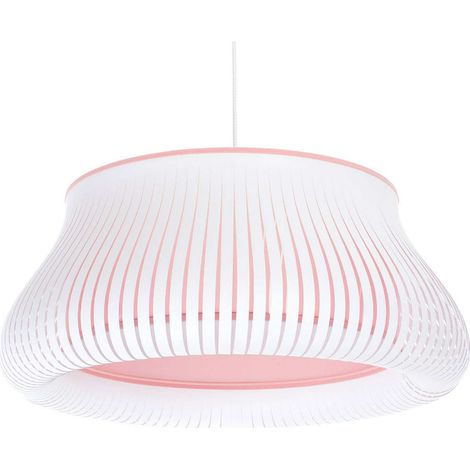 Suspension design blanche forme originale pour salon moderne - Ø 45 cm (1/5)