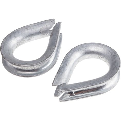 Cosses-Coeur en Acier, pour câble diamètre 9mm ( Prix pour Paquet de 10 )