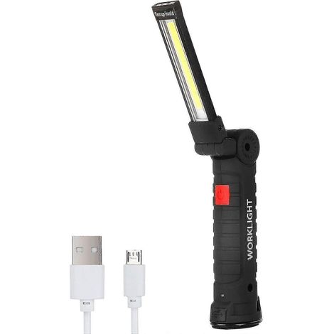 Lampes de travail LED, cadeaux pour la fête des pères (papa, mari, homme) - lampes torches de travail rechargeables, parfaites (1/5)