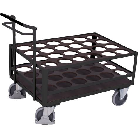 Cordes Stahlflaschenwagen mit Totmannbremse RAL 7016 (1/3)