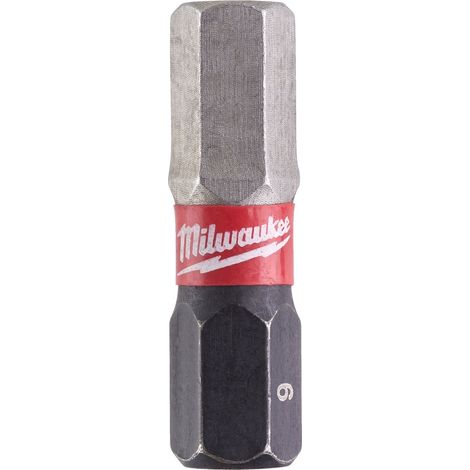 Punte per cacciavite Milwaukee hex 6x25mm 2 pezzi zona urto (1/2)