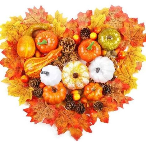 86 Citrouilles, Décoration murale, Pin mousse et soie, Imperméable, Intérieur Halloween