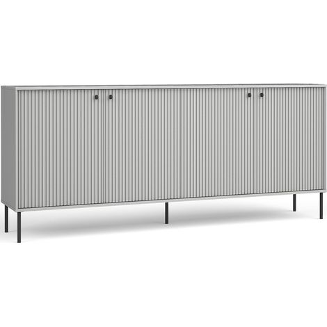 Buffet ISIS 4 Türen – Farbe Grau – Moderner Stil – 207 cm (1/3)