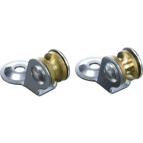 Chapuis VPSL1 2 pulegge asciugatrice - materiale: acciaio zincato - Diametro: 12 mm - per corda da: 3 mm - colore: Metallo, Grigio, Set di 2 pezzi