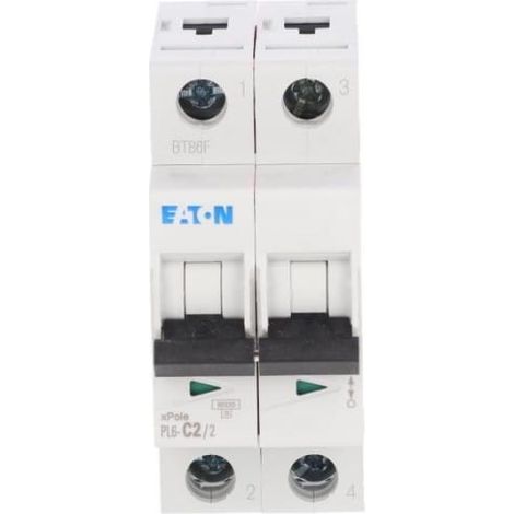 Leitungsschutzschalter 2P C 2A 6kA AC PL6-C2/2 286562