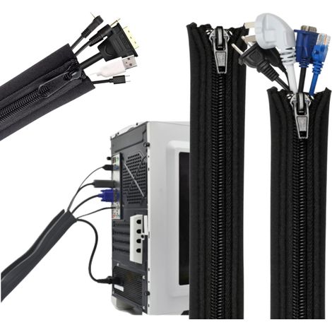Organizador de cables, cubierta para cables de 1 m