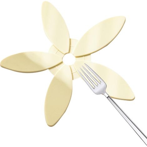 Dessous de plat en silicone pour la cuisine, résistant à la chaleur et de qualité alimentaire, en forme de feuille, antidérapant, diamètre 18 cm, résistance à la température jusqu'à 240 °C. (1/5)