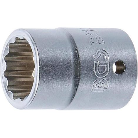 Douille pour Clé Douze Pans 20 mm - Acier, 24 mm L. - Précision et Robustesse, Zones Difficiles - (1/5)