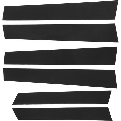 6 pièces de garnitures de montants de porte latérales noires brillantes pour CR-V 2007-2011 (1/5)
