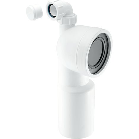 McAlpine WC-CON9V 90 Degree Bend Adjustable Length Rigid WC Connector with 1.25" Universal Vent Boss