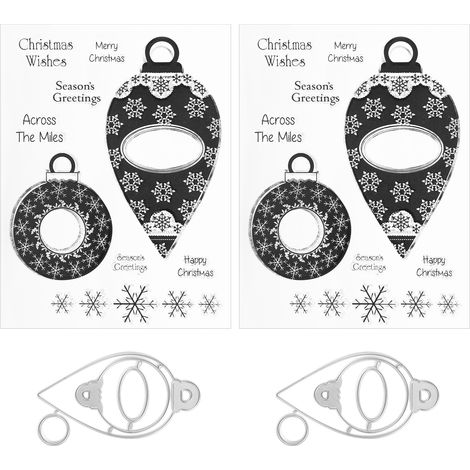 2 Jeux de Tampons Silicone Transparent Noël pour Albums Photos DIY, Journaux Intimes & Cartes de Vœux Déco (1/5)