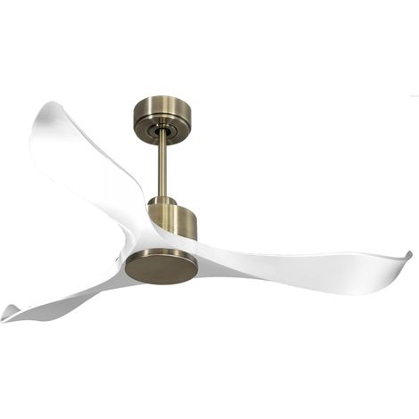 Modulo Low Profile Regular - un ventilateur pour plafond bas DC 132 cm Chrome pales abs palme Lumière Dimmable 20 à 40 m² (1/5)
