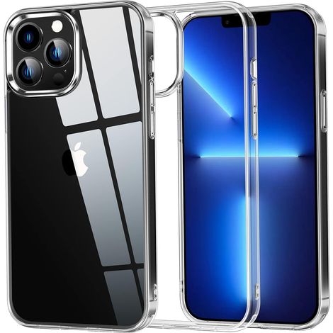 Silikonhülle für Apple iPhone 13 Pro, transparent und strapazierfähig, A2483 A2636 (1/5)
