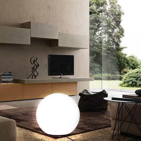 Lampada Sfera Da Terra Interno Esterno Illuminazione Giardino Palla 50 Cm E27