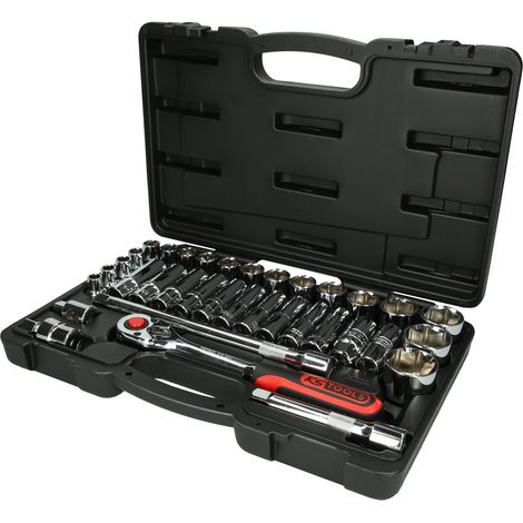 KS Tools 1/2 CHROMEplus Steckschlüssel-Satz, 35-tlg (1/3)