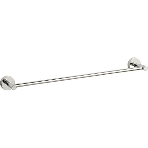 BALNEO - barre porte-serviettes en acier inox argenté chromé - porte-serviettes 60 cm QUBE inoxydable - barre de salle de bain (1/2)