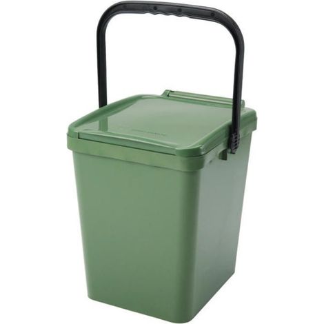 Poubelle De Tri Des Déchets - 21 L - Polypropylène - Vert - Pour Collecte Sélective À Domicile Ou En Bureau (1/5)