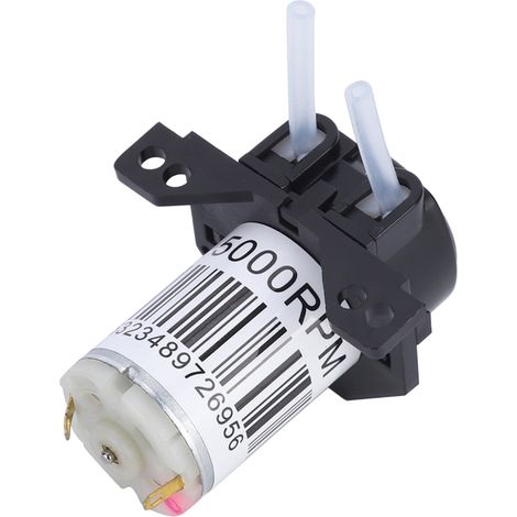 Pompe péristaltique micro à angle droit auto-amorçante avec tube en silicone pour expériences (24 V) (1/5)