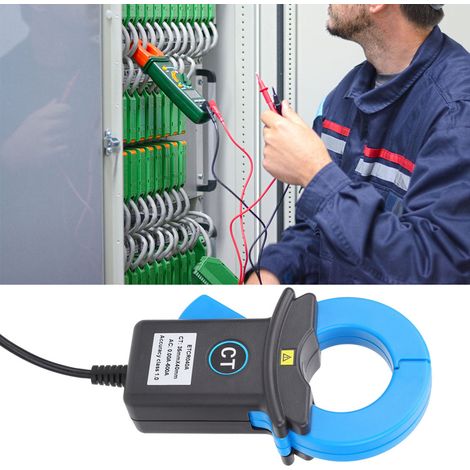 Pince ampèremétrique pour la détection des courants de fuite, appareil de mesure électrique industriel, connecteur BNC bleu, ETCR040A (1/5)