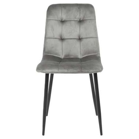 Domo Mea Sedia Baviera Antracite - Design Moderno e Leggero - 43x51x88 cm (1/5)