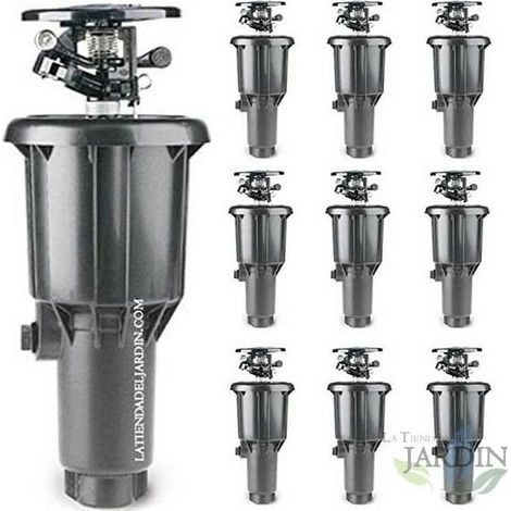 Lot de 10 Arroseur agricole à impact escamotable MaxiPou 6-13 m 1/2'' Circulaire et réglable (1/4)