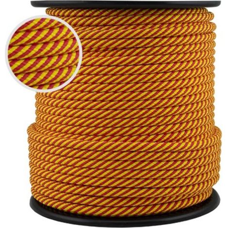 Gelbes und rotes Spiralseil – 10 mm x 100 m