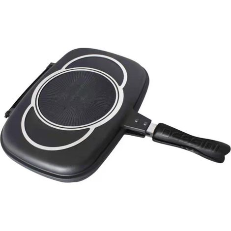 Poêle à griller double face à pression, casserole portable pour la cuisine à domicile (1/5)