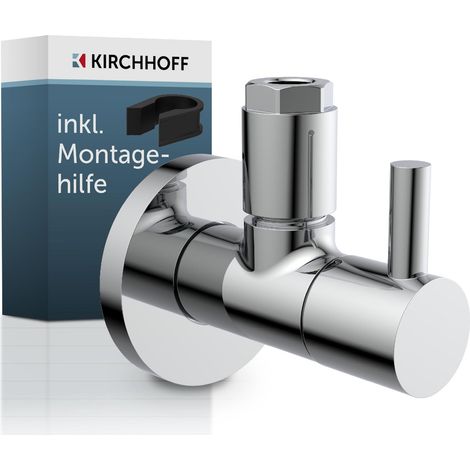 DEV-5WK Eckventil, 1/2"AG x 10 mmQ, mit Rosette (1/5)