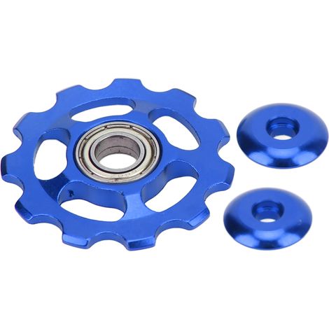 Pignon de Vélo de Montagne 11 Dents en Alliage d'Aluminium, Poulie Guide Remplaçable pour Composants de Bicyclette Bleu (1/5)