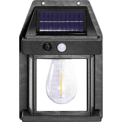 Applique murale solaire rechargeable sans fil à source lumineuse unique, projecteur de jardin à détecteur de mouvement (1/5)