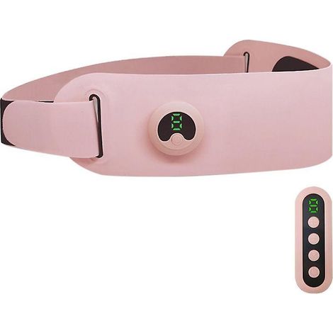 Ceinture abdominale chauffante amincissante à massage EMS rechargeable sans fil pour femmes (1/4)