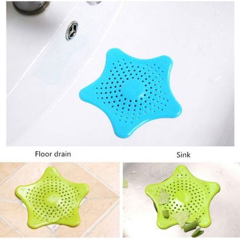 Passoire À Cheveux - Filtre Évier Cuisine Salle De Bain - Compatible Lavabo Baignoire Douche - Diamètre 13 Cm - Gel De Silice - Lot De 4 (1/4)