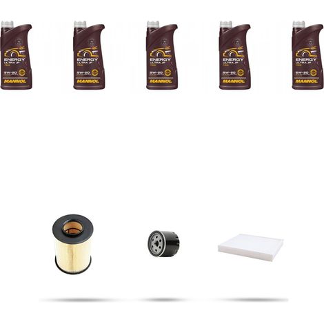 Kit tagliando 3 FILTRI e 5L OLIO compatibile con Ford Kuga II 1.5 EcoBoost 129kw dal 2018 (1/5)
